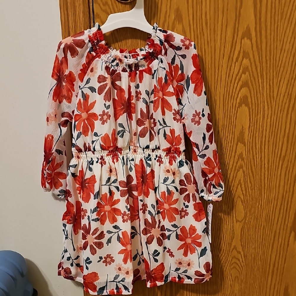 Carter's Red Floral Kids Dress